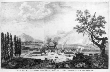 Königliche Gießerei in Le Creusot im Jahr 1787